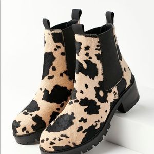 Cow Print Chelsea Boot